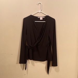 Max Studio Wrap Top
